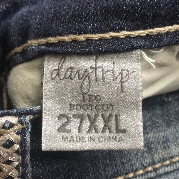 Dark wash bootcut jeans 37” inseam - Picture 6 of 6